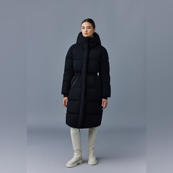 MACKAGE ISHANI-CITY Long down quilted coat with hood M - Picture 2 of 11